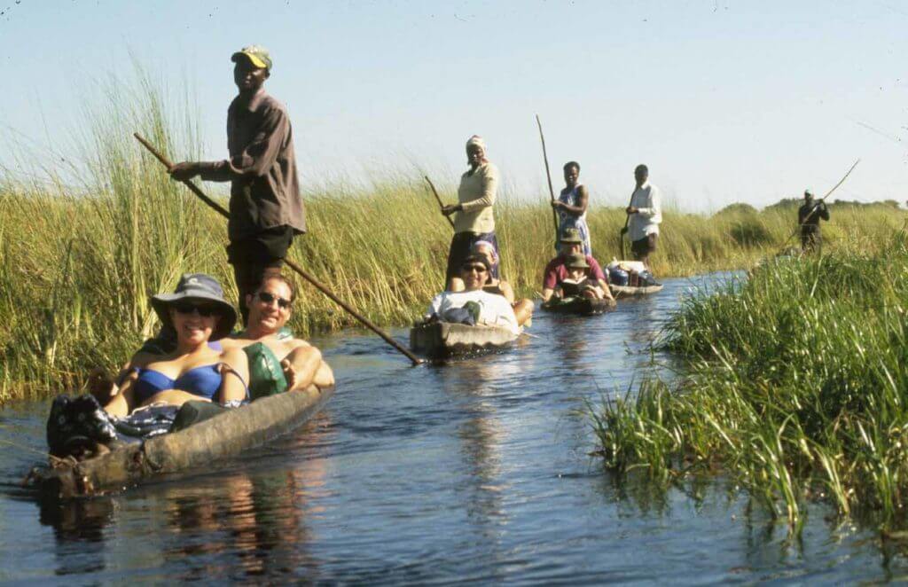 Mokoro trail in the Okavango Delta