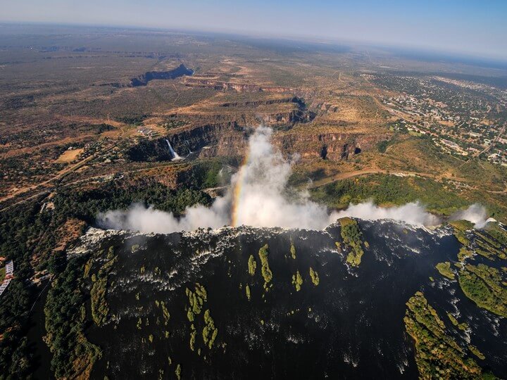 Victoria Falls as seen on a Cape Town to Victoria Falls Overland