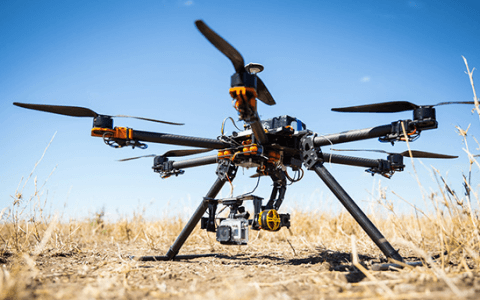 Serengeti filmed from a drone