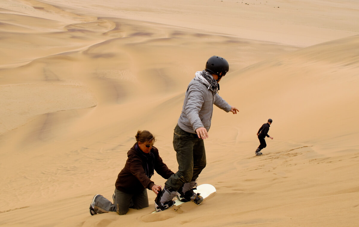 Sandboarding Namibia