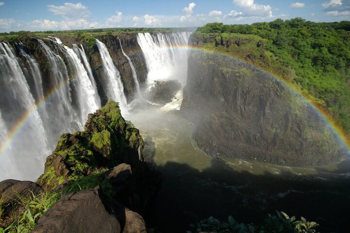 Magnificent view of Victoria Falls
