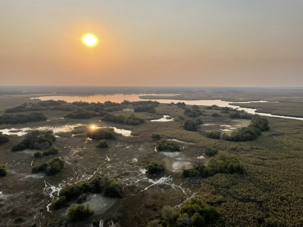 Botswana Tour flying over the Okavango Delta