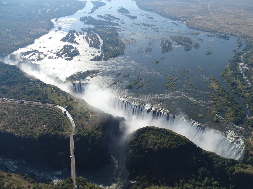 Cape Town to Victoria Falls Tour as see from the air